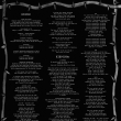 anglické texty a loga labelů na vnitřňáku split LP Risposta/Roxor