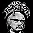 Návrh na triko (předek) a nášivku pro kapelu Profesor Lefebvre