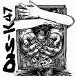 Artwork kapely Dis K-47 na triko k tour 2018 (verze na b�l� triko)