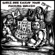 Plak�t na akci -  Girls are kickin' your fucking balls!!!